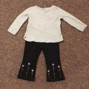 Pants and long sleeve Zara Babygirl T-shirt
